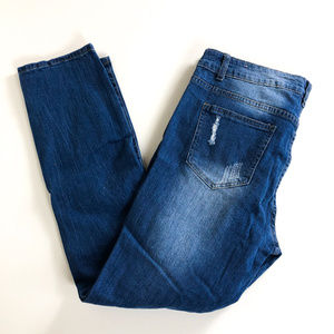 VIP Jeans Distressed Fishnet Jeans